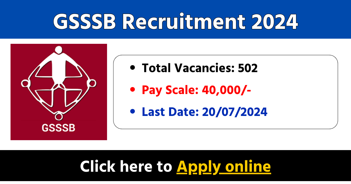 GSSSB Recruitment 2024