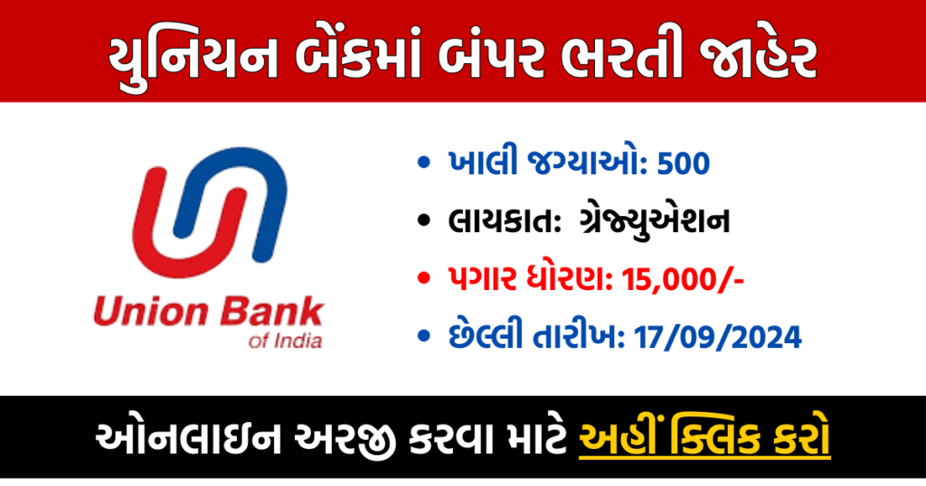 Union Bank of India Recruitment 2024